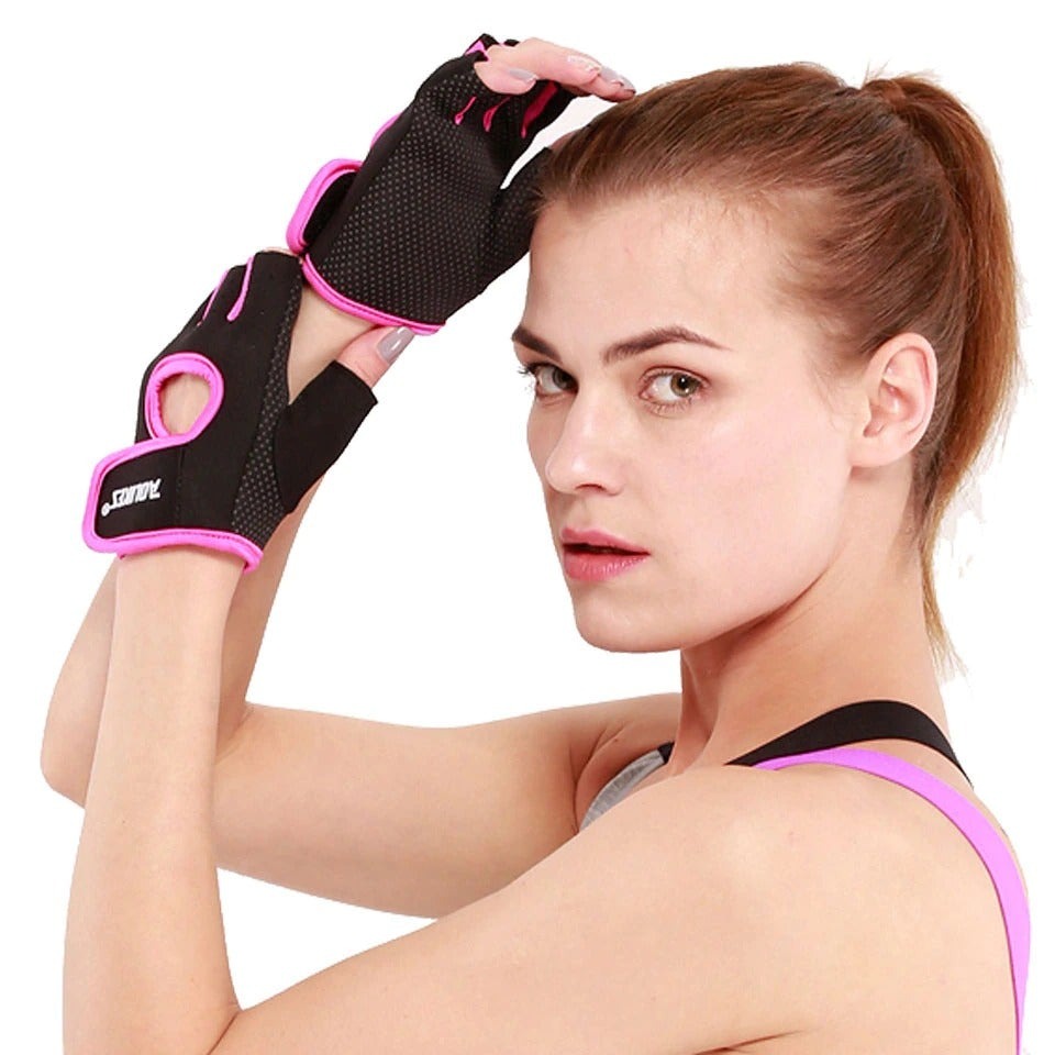 Grip Max Half Finger Workout Gloves – Anti-Slip Breathable Training Gloves