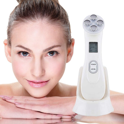 5-in-1 LED Facial Massager – At-Home Skincare & Glow Device