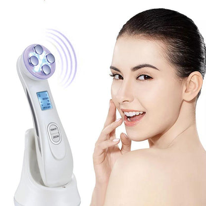 5-in-1 LED Facial Massager – At-Home Skincare & Glow Device
