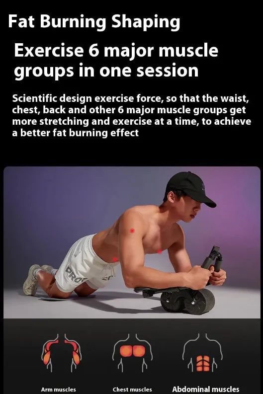 Automatic Rebound Ab Wheel – Core Strength & Abdominal Training Tool