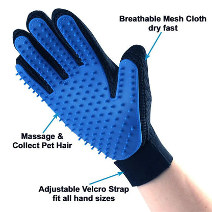 Fashionable Rubber Bath Brush for Pets - Silicone Grooming Glove