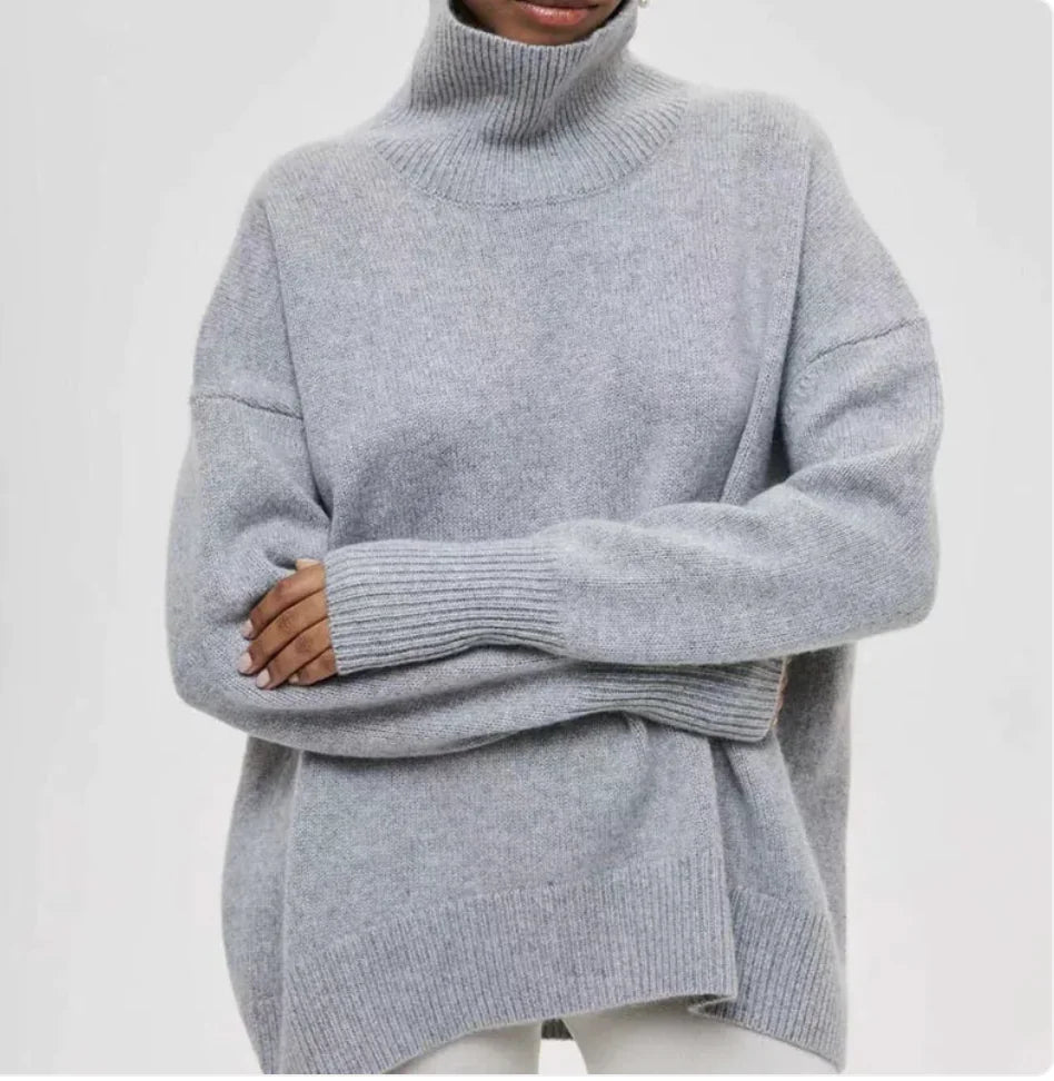 Classic Solid Acrylic Pullover Sweater – Soft Stretch & Everyday Comfort