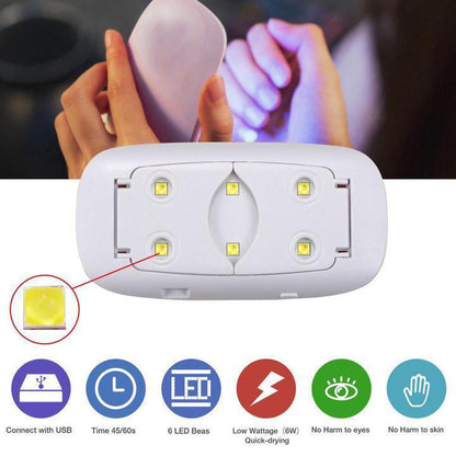 Mini LED UV Nail Dryer for Gel Polish