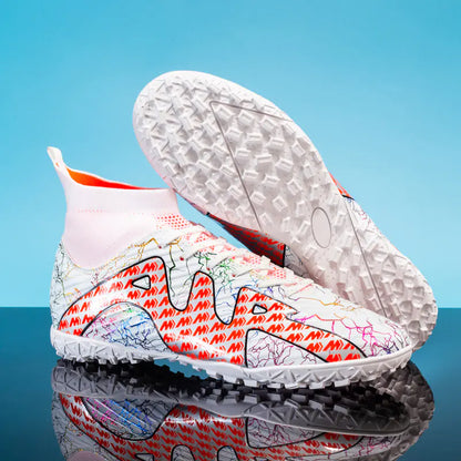 Men's Outdoor Soccer Shoes in Microfiber Material