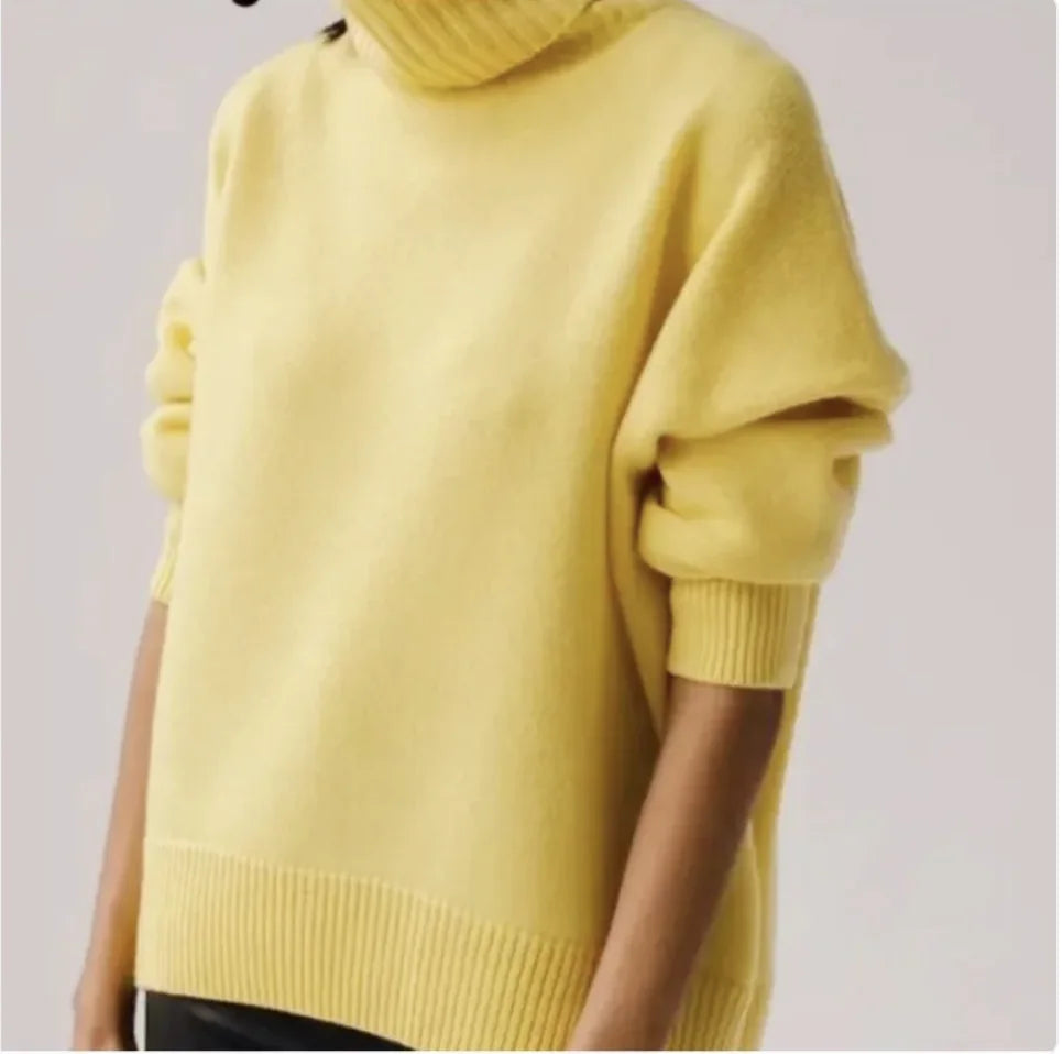 Classic Solid Acrylic Pullover Sweater – Soft Stretch & Everyday Comfort