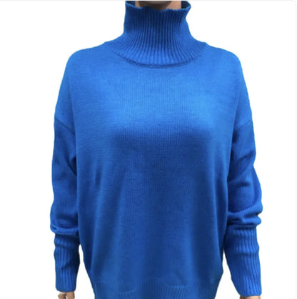 Classic Solid Acrylic Pullover Sweater – Soft Stretch & Everyday Comfort