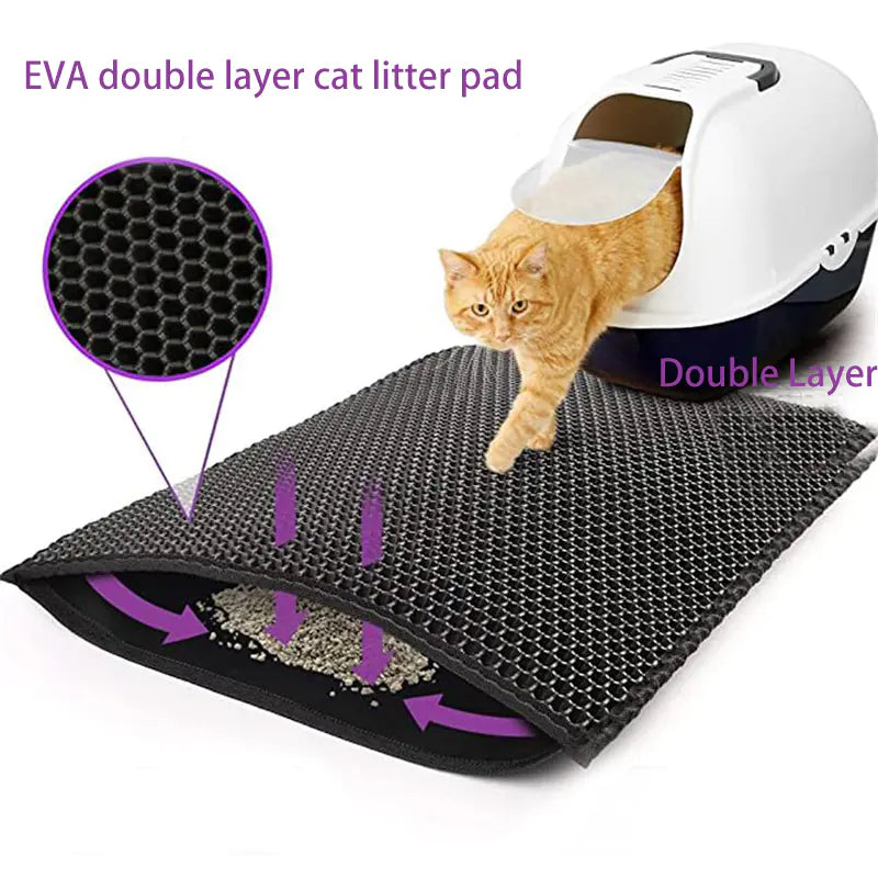 Waterproof Double Layer Non-Slip Pet Litter Mat
