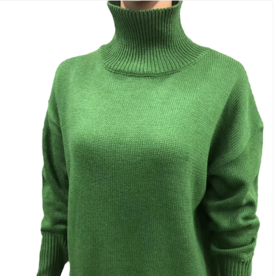 Classic Solid Acrylic Pullover Sweater – Soft Stretch & Everyday Comfort