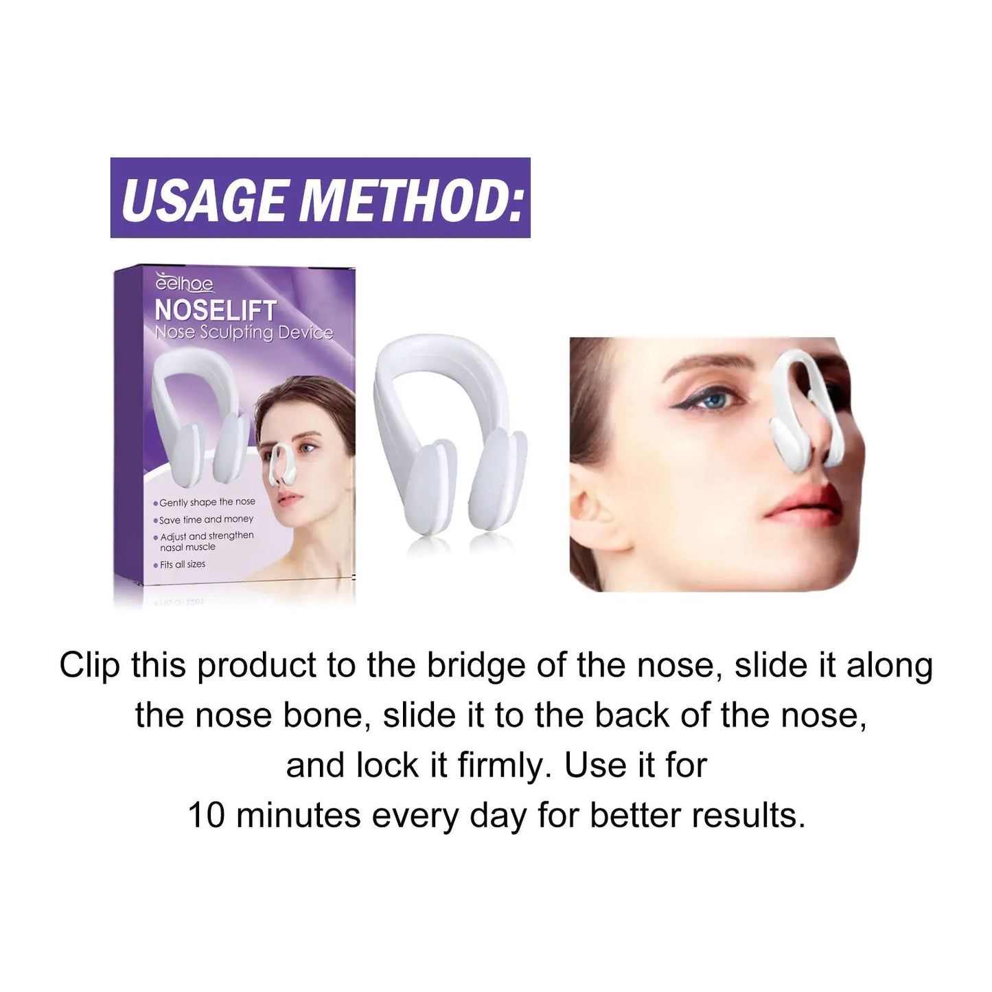Silicone EMS Nose Shaper – Appearance-Enhancing Facial Sculpting Tool